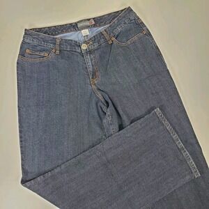 Vintage Venezia Jeans Womens 31x32 Est. Size 16 Stretch Bootcut Denim Dark Wash‎